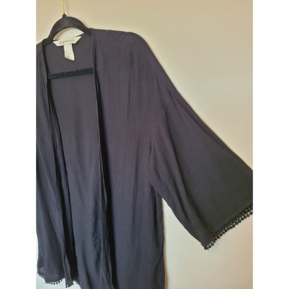 H&M X Coachella Womens Black Open Front Cardigan Size Small - Picture 3 of 7